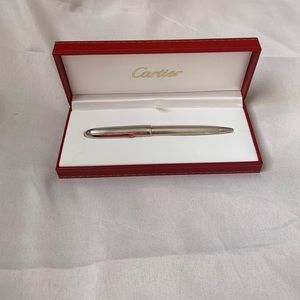 Rare Cartier Ball Point Pen in Finition Platinee
